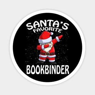 Santas Favorite Bookbinder Christmas Magnet